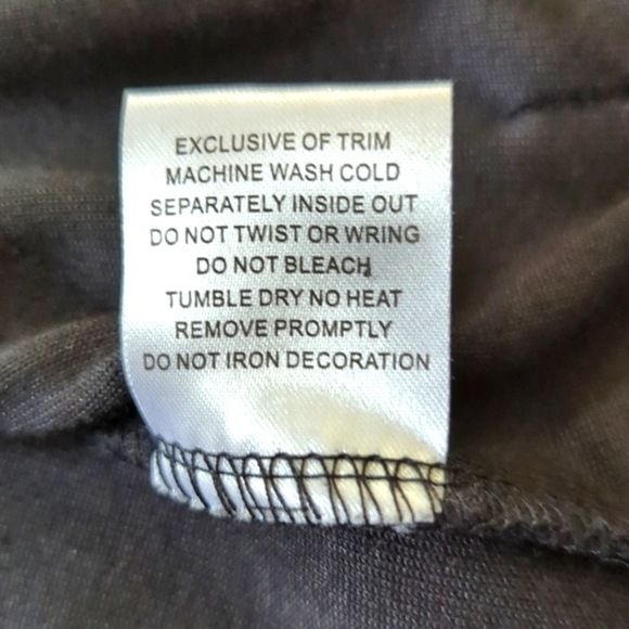 Pink Rose Hoodie Velour Black Size M Fluer de Lis - Picture 7 of 11